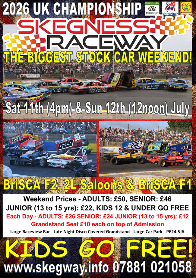 2026 Skegness Raceway Speedweek bookings